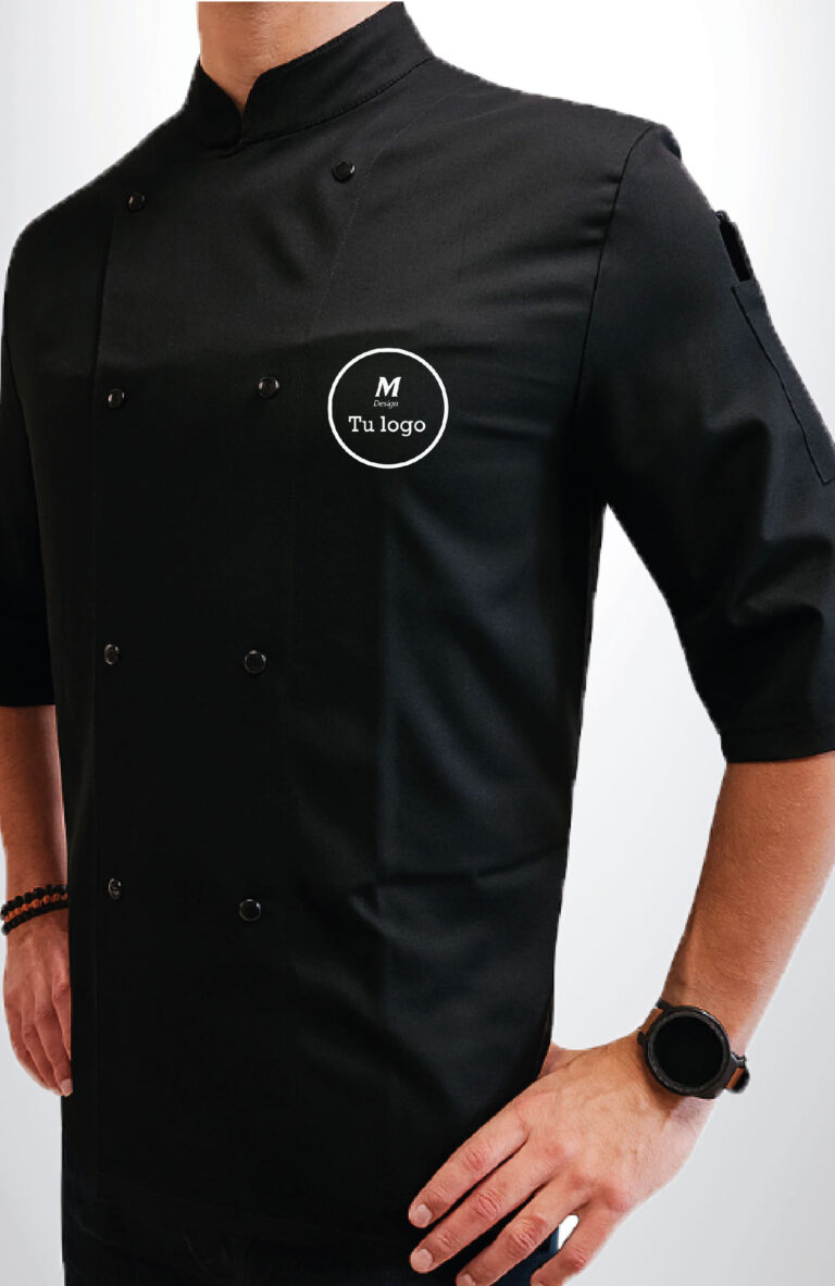 chaqueta_chef_clasica_gabardina_negra_unisex